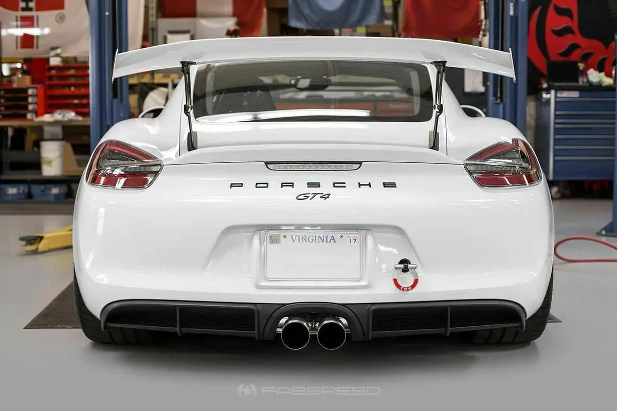 Fabspeed Porsche 981 Cayman Gt4 Lightweight Competition Exhaust System 1