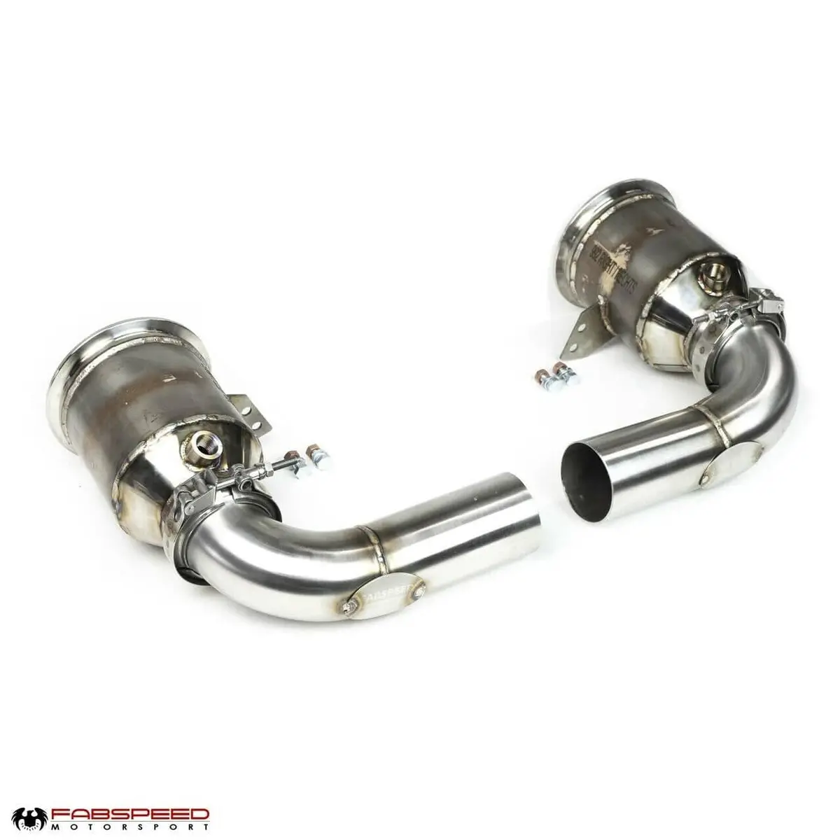 Fabspeed Porsche 992 Carrera Sport Catalytic Converters With Gt2rs Style Outlets (2021+) 1