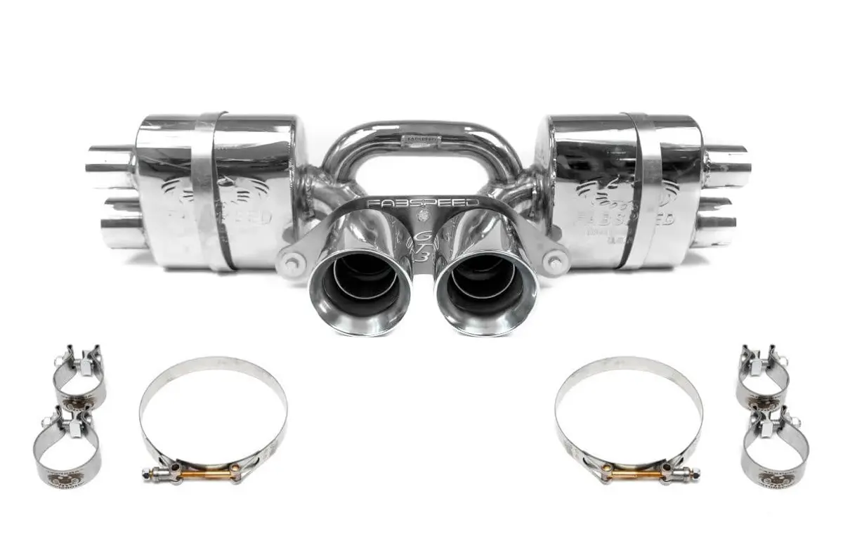 Fabspeed Porsche 997 Gt3 / Gt3 Rs Center Mini Maxflo Performance Exhaust System (2006-2009) 1