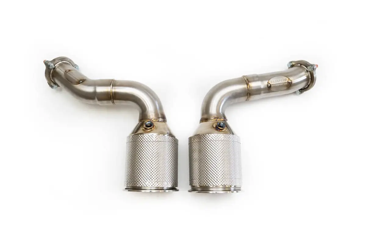Fabspeed Porsche E3 Cayenne S 2.9L Turbo / Turbo S Primary Sport Catalytic Converters 1