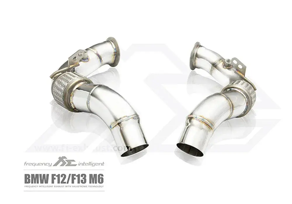 Bmw F12/F13 M6 Catless Downpipe With Ceramic Coating (Gold) 1