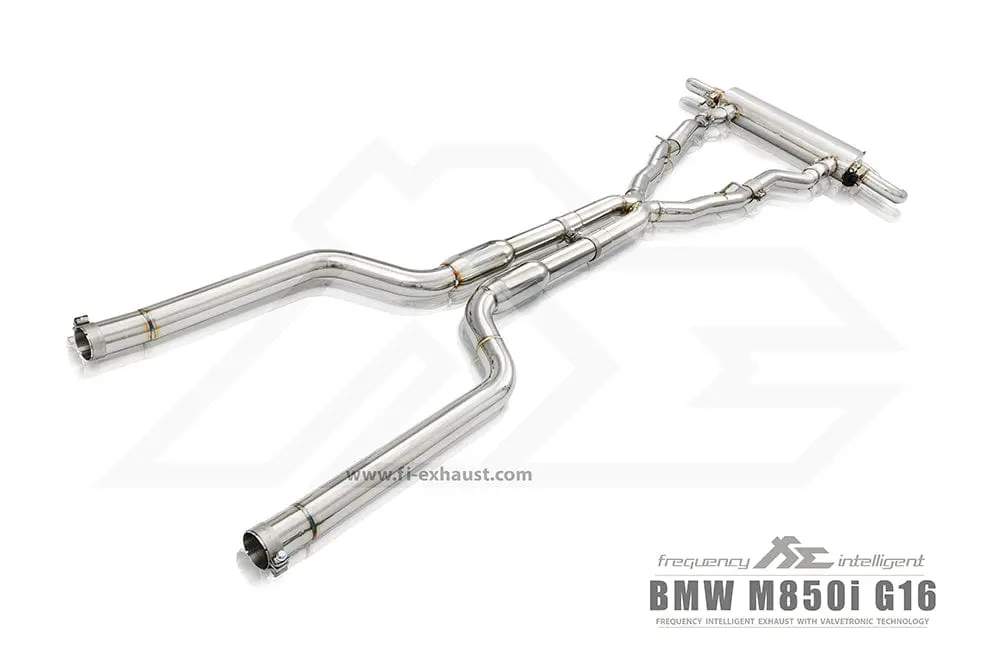 Bmw Fi Exhaust G16 M850i Gran Coupe |N63| 2018+Front Pipe + Mid X-Pipe + Valvetronic Muffler (Retains Oem Valve Settings - No Remote) 1