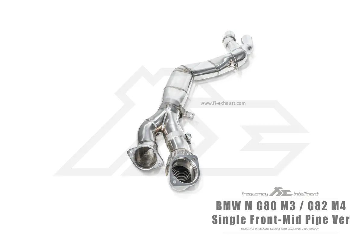 Bmw G80 M3 / G82 M4 Single Front-Mid Pipe (Retains Oem Muffler) Exhaust 1
