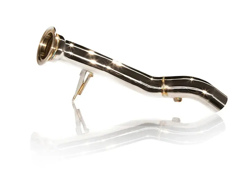 Ferrari 458 Speciale/Speciale A Catless Downpipe With Ceramic Coating (Gold) 1