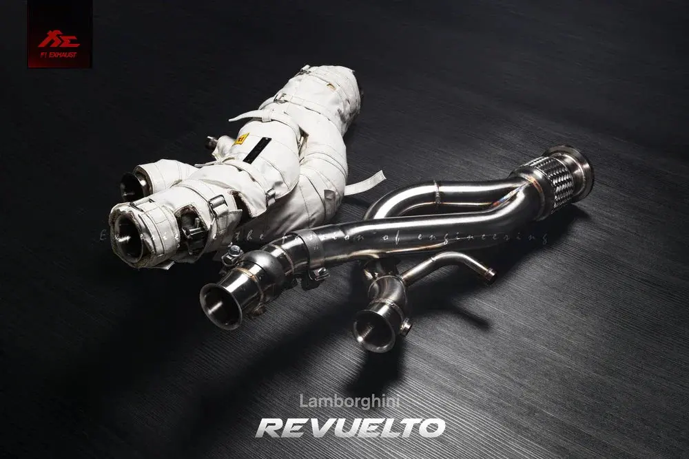Lamborghini Revuelto Catless Downpipe + Heat Jacket 1