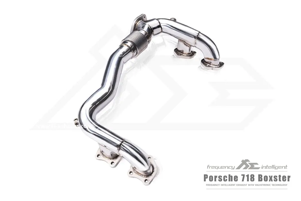 Porsche 718 Boxster / Cayman|2.0L Turbocharged Flat-4|2016 +Mid Pipe + Valvetronic Muffler + Dual Silver Tips + Standard Remote 1