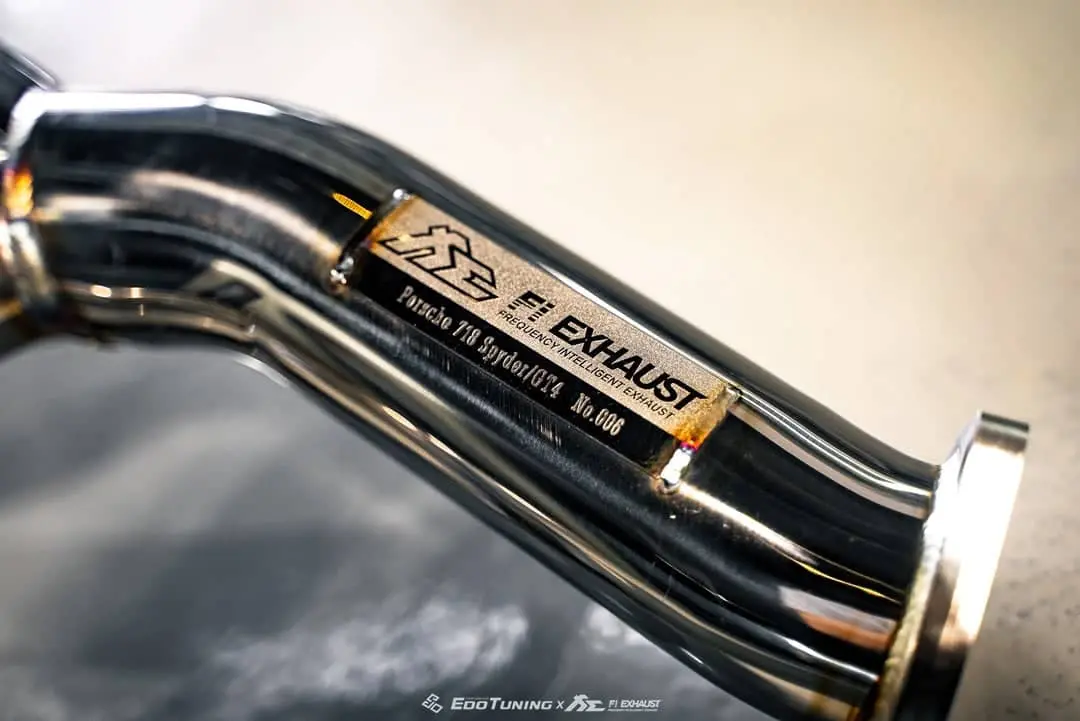 Porsche 718 Gt4 Rs  | 2022+ Catless Downpipe / Over Axle Pipe 1