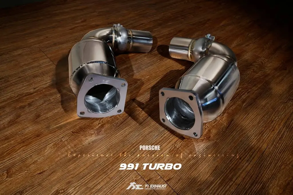Porsche 991 Turbo / Turbo S (991.1 / 991.2) Sport 200Cell Downpipe 1