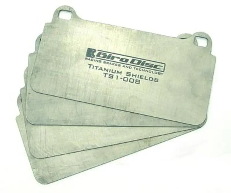 Girodisc Porsche 911 Carrera S/4S (996/997) Front Titanium Pad Shields 1