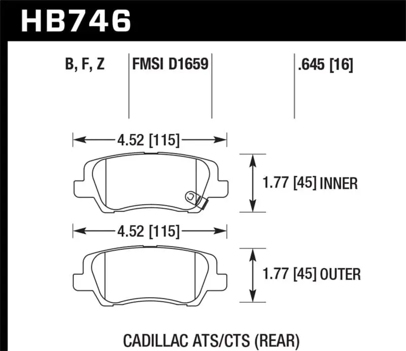 Hawk Performance Ceramic Street Brake Pads 1