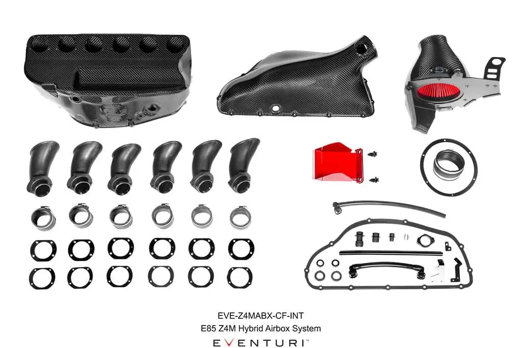 Eventuri E85 / E86 Z4m Hybrid Carbon Airbox System 1