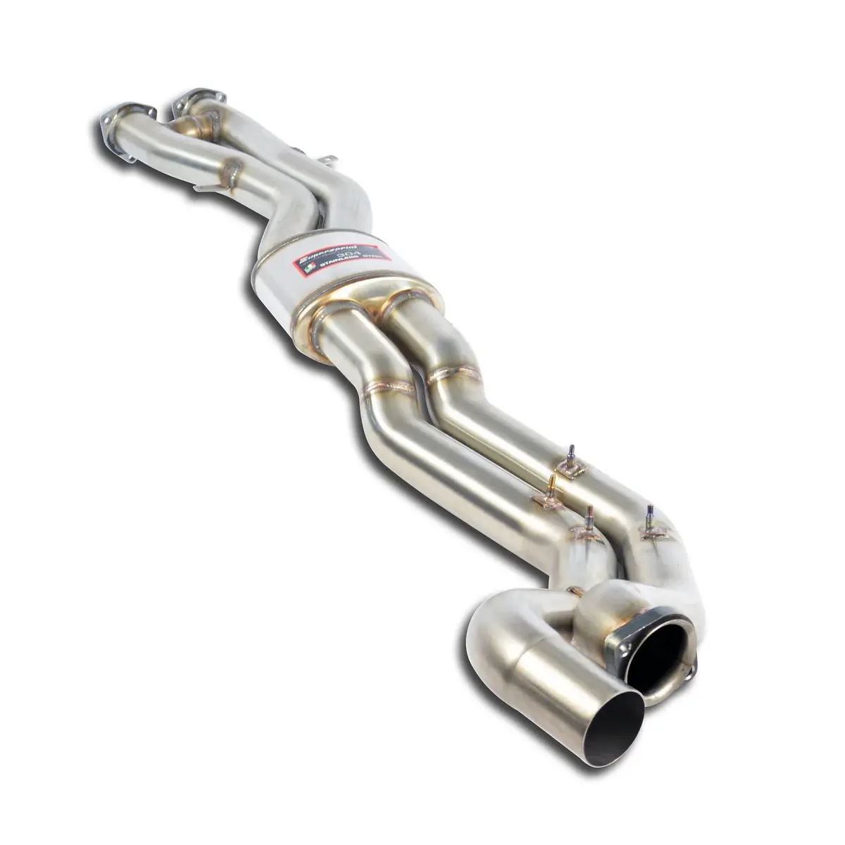 Supersprint Bmw E46 M3 Stainless Center H-Pipe - Resonated Dual 2.5" 1