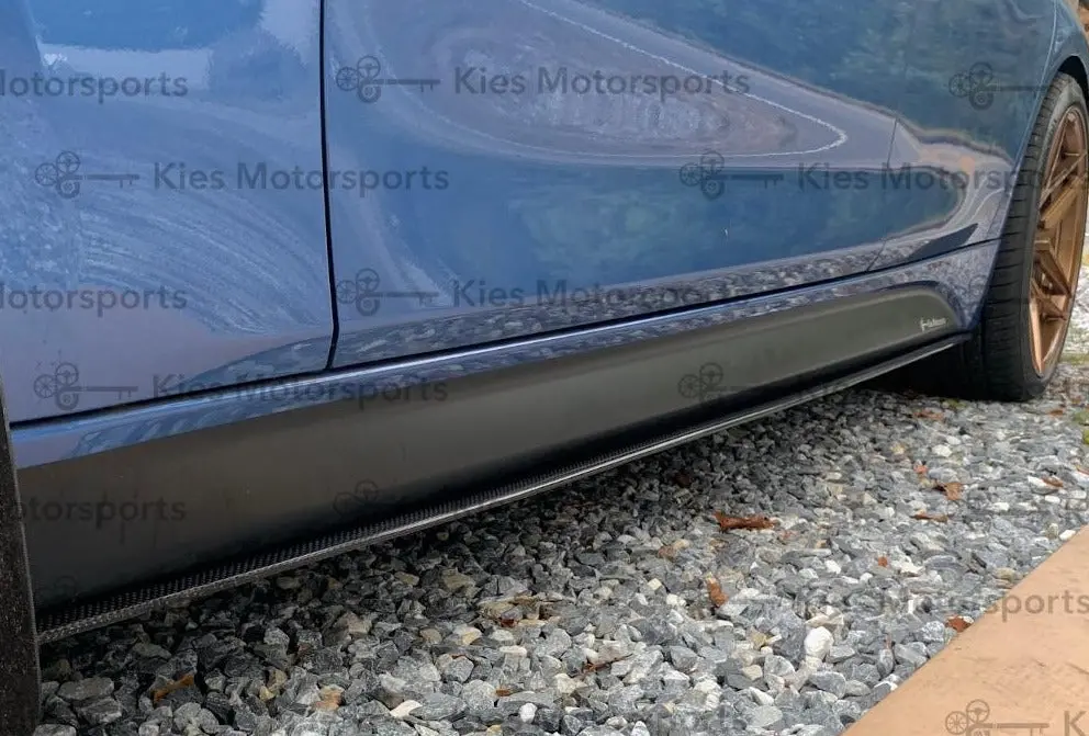 2012-2018 Bmw 3 Series (F30 / F31) Performance Style Carbon Fiber Side Skirt Extensions (320, 328, 335, 340) 1