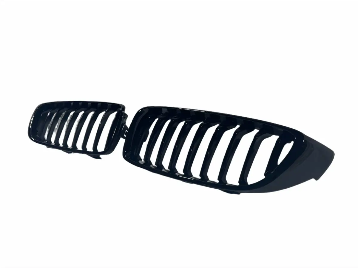 2014-2020 Bmw 4 Series (F32 / F33 / F36) M4 Style Gloss Black Single Slat Kidney Grilles - Also Fits Oem F82 M4 & F80 M3 1