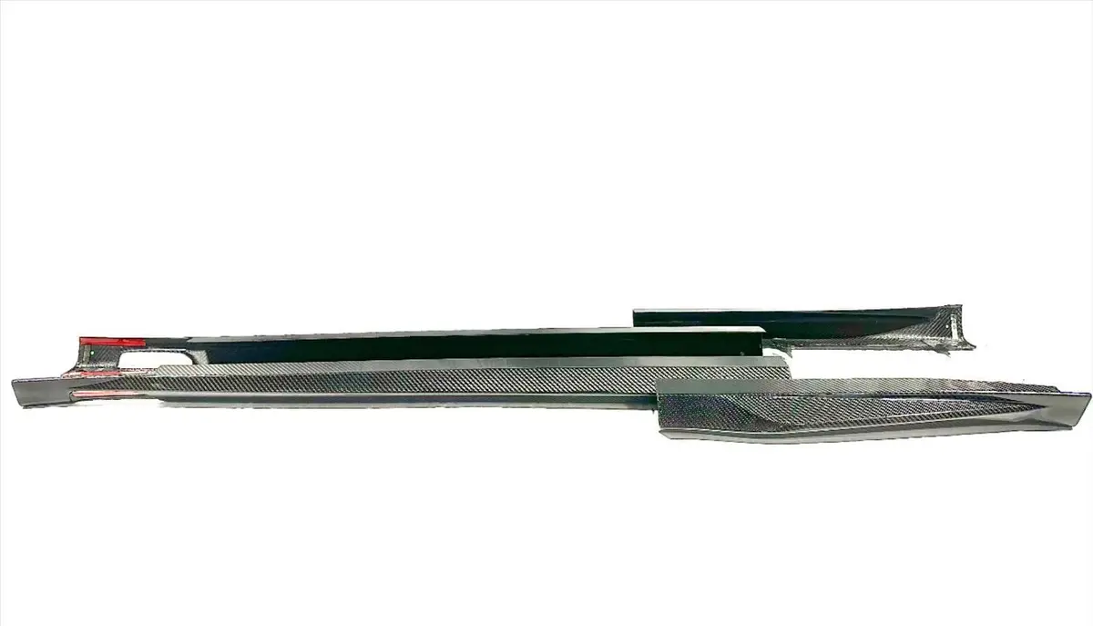 Kies Carbon F97 X3m Dry Carbon Fiber S-Style Side Skirt Extensions 1