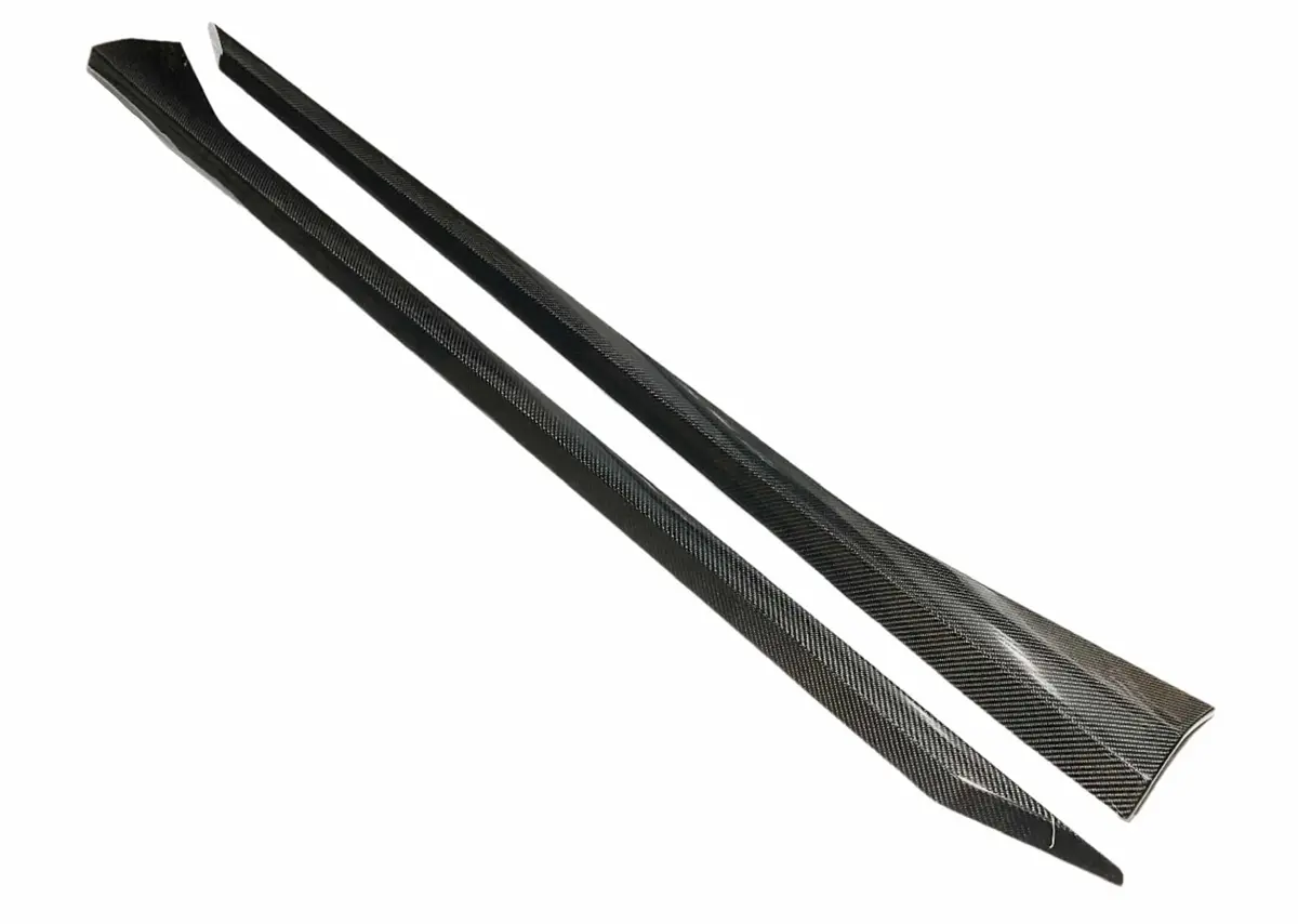 Kies Carbon Fiber Side Skirt Extensions For Bmw G90 M5 1