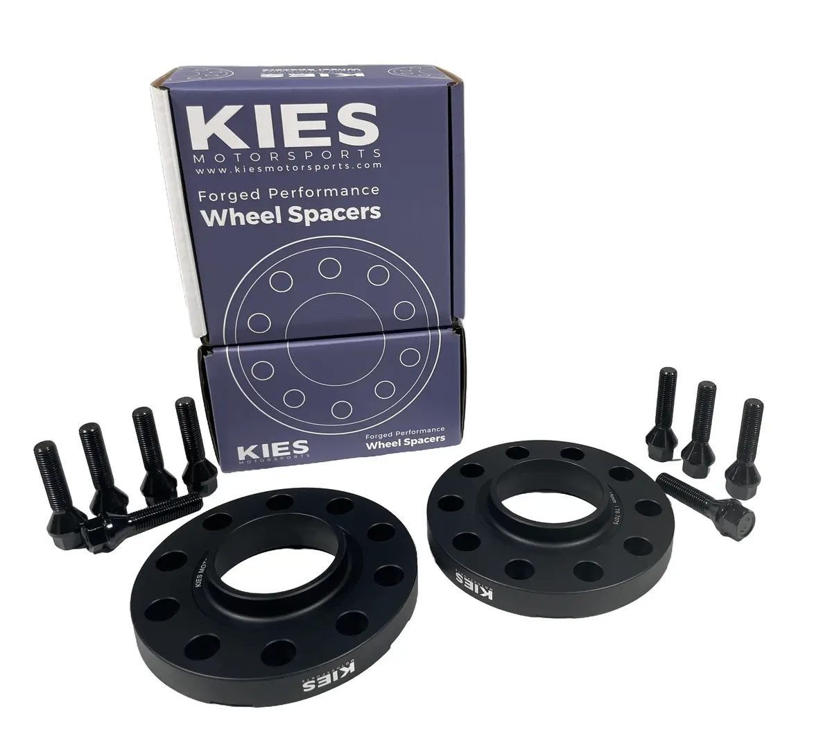 Kies Motorsports (E Series) Bmw Wheel Spacers 5 X 120 Black Finish 1
