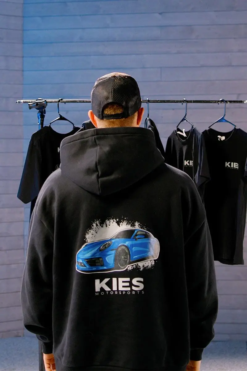 Kies Motorsports  Porsche 911 Graphic Heavyweight Hoodie 1