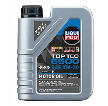 Liqui Moly Top Tec 6600 0W20 Motor Oil Bmw G20 330I & Xdrive / G22 430I & Xdrive (2020+) Oil Change Kit 1