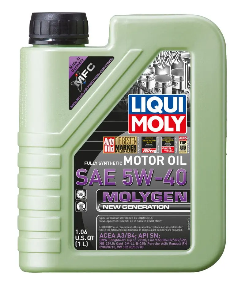 Liqui Moly 1L Molygen New Generation Motor Oil Sae 5W40 1