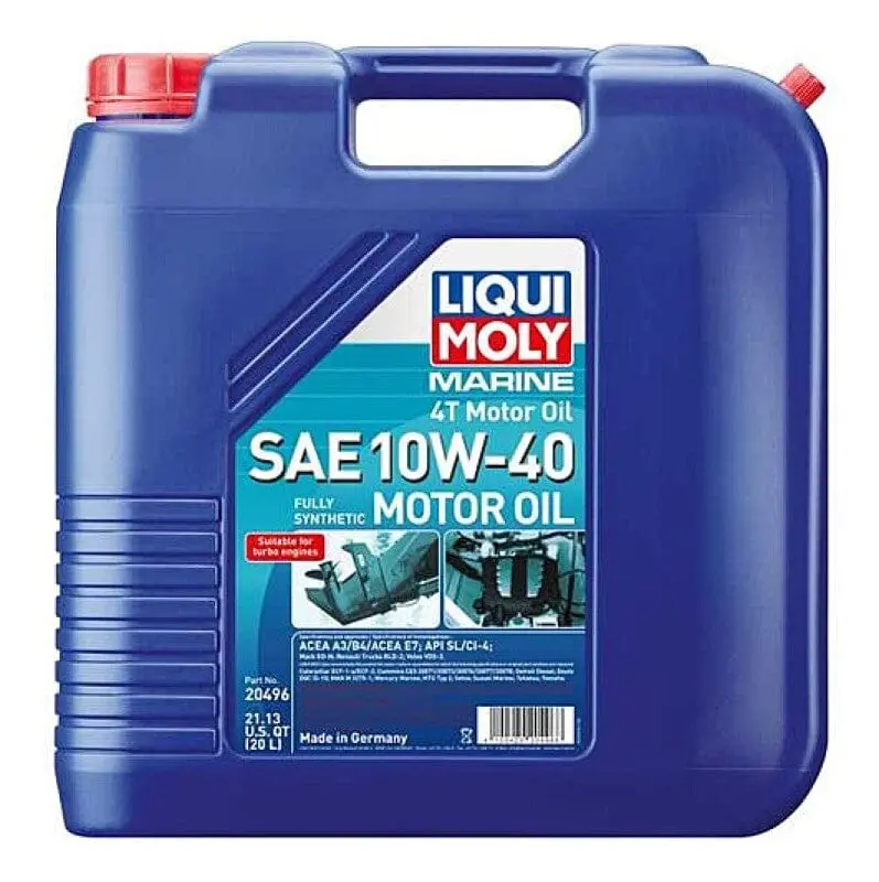 Liqui Moly 20L Marine 4T Motor Oil Sae 10W40 1