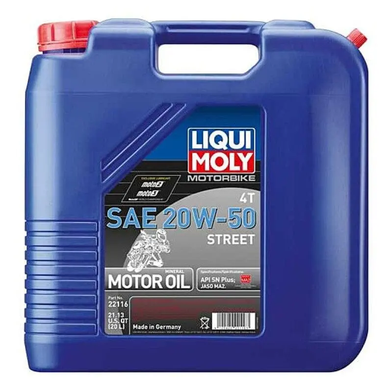 Liqui Moly 20L Motorbike 4T Sae 20W50 Street 1