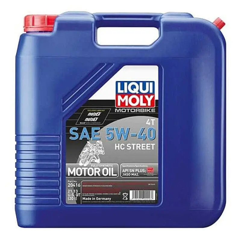 Liqui Moly 20L Motorbike 4T Sae 5W40 Hc Street 1