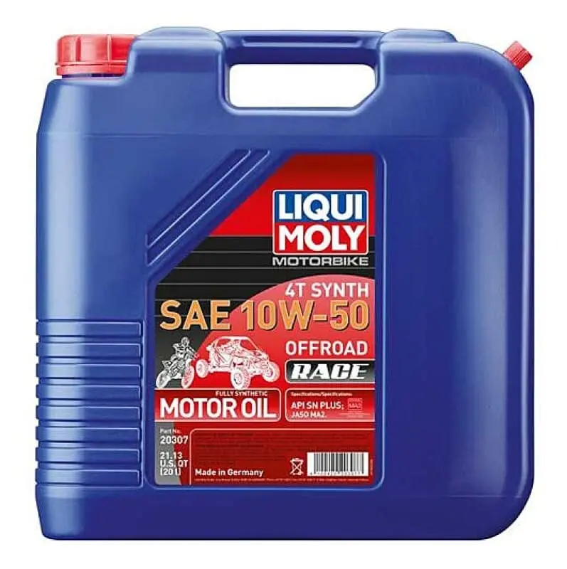 Liqui Moly 20L Motorbike 4T Synth Sae 10W50 Offroad Race 1