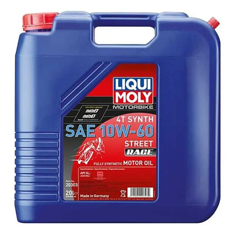 Liqui Moly 20L Motorbike 4T Synth Sae 10W60 Street Race 1
