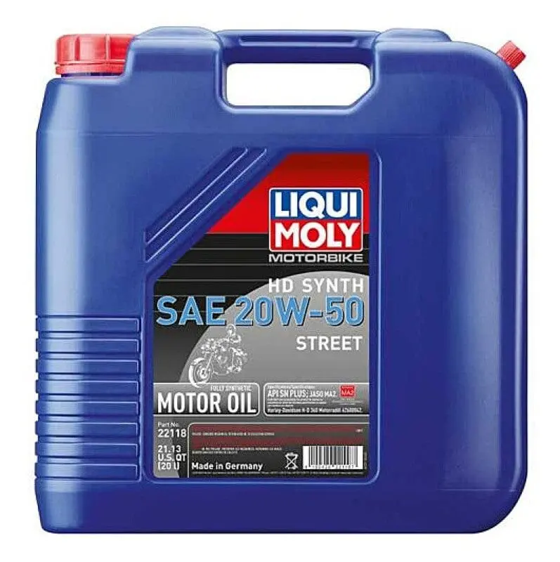 Liqui Moly 20L Motorbike Hd Synth Sae 20W50 Street 1