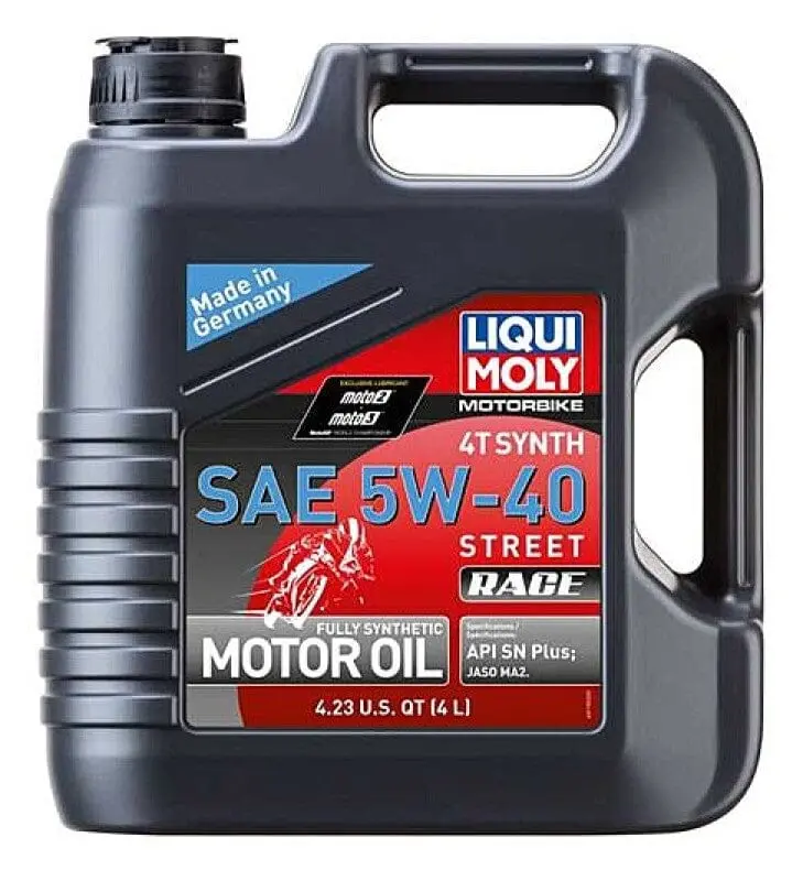 Liqui Moly 4L Motorbike 4T Synth 5W40 Street Race 1