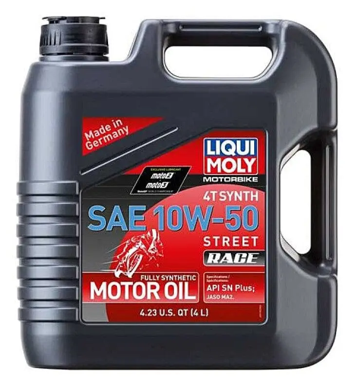 Liqui Moly 4L Motorbike 4T Synth Sae 10W50 Street Race 1