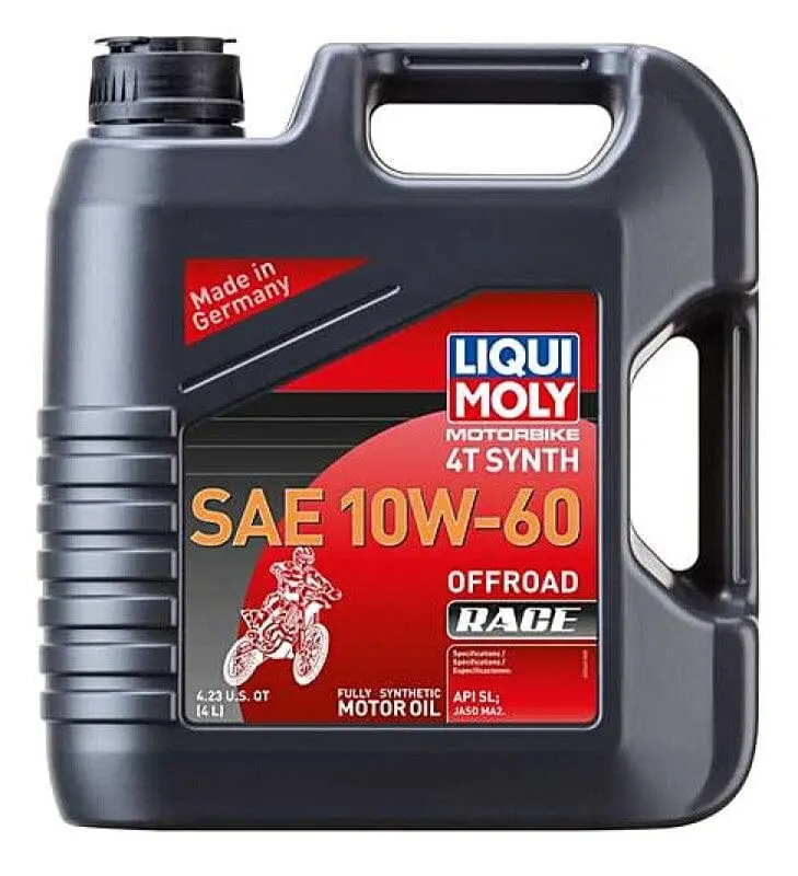 Liqui Moly 4L Motorbike 4T Synth Sae 10W60 Offroad Race 1