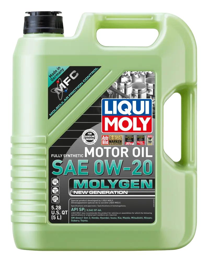 Liqui Moly 5L Molygen New Generation Motor Oil Sae 0W20 1