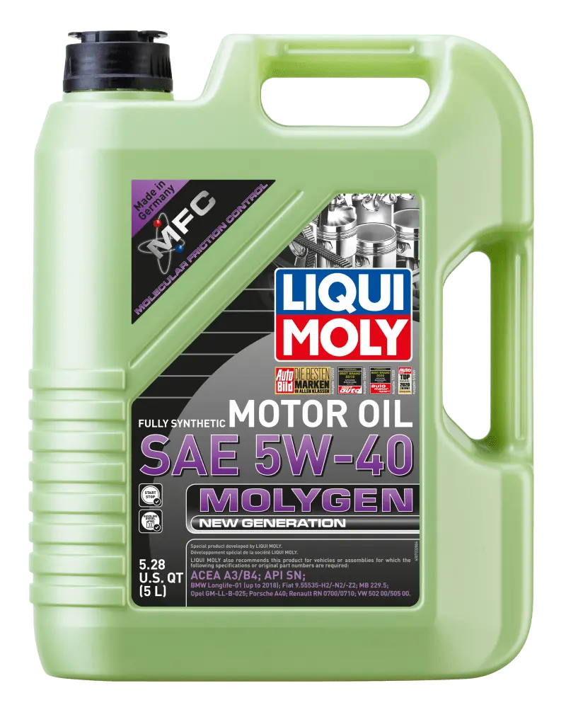 Liqui Moly 5L Molygen New Generation Motor Oil Sae 5W40 1