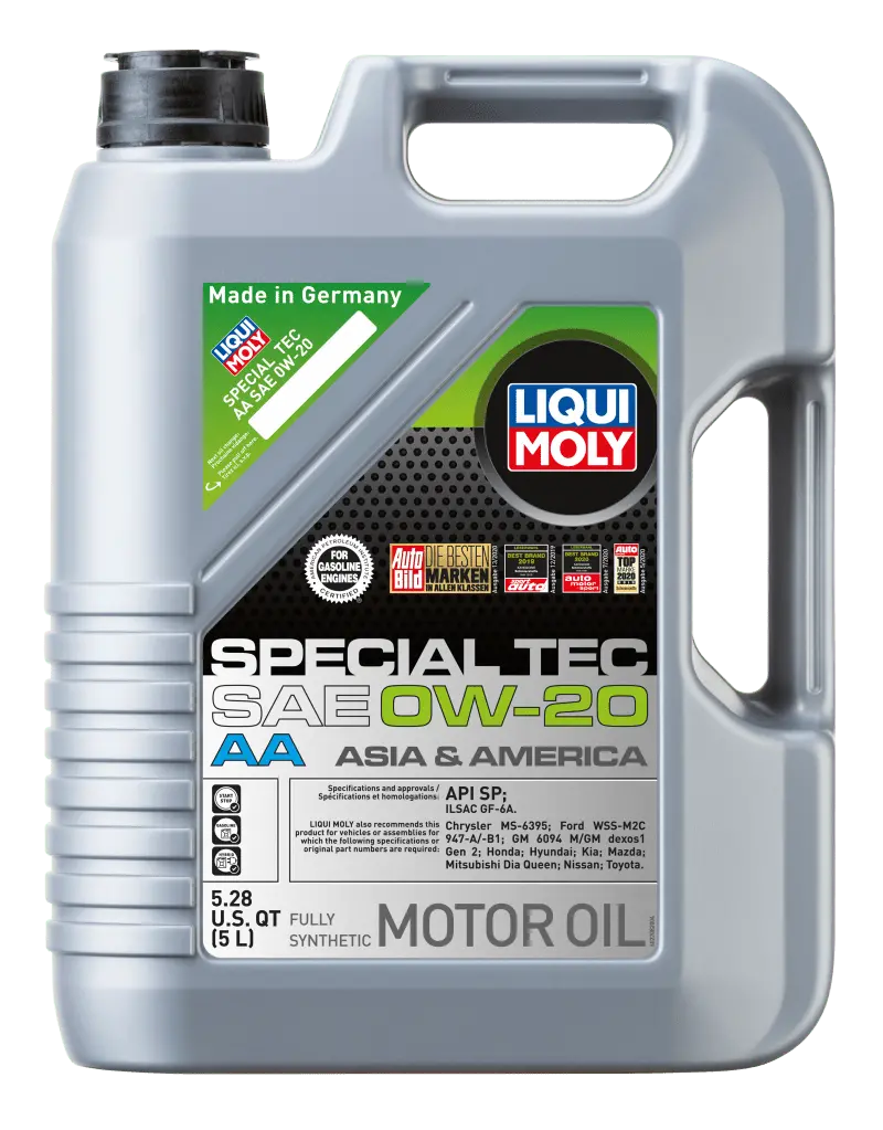 Liqui Moly 5L Special Tec Aa Motor Oil Sae 0W20 1