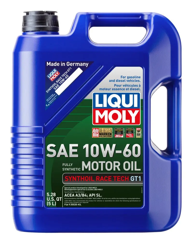 Liqui Moly 5L Synthoil Race Tech Gt1 Motor Oil Sae 10W60 1