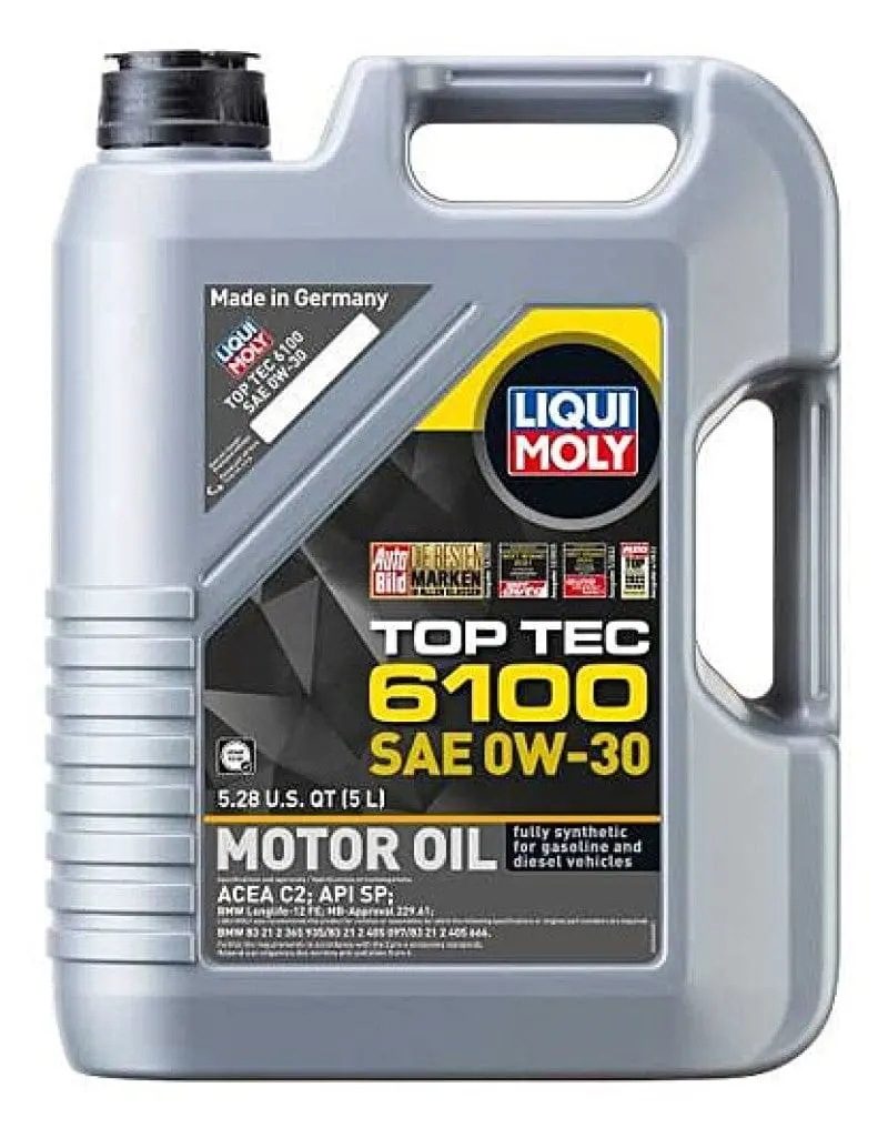 Liqui Moly 5L Top Tec 6100 Motor Oil Sae 0W30 1