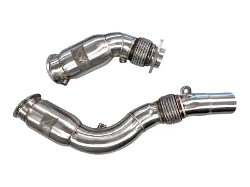 Mad Bmw S55 Catted Downpipes M2c M3 M4 W/ Flex Section 1