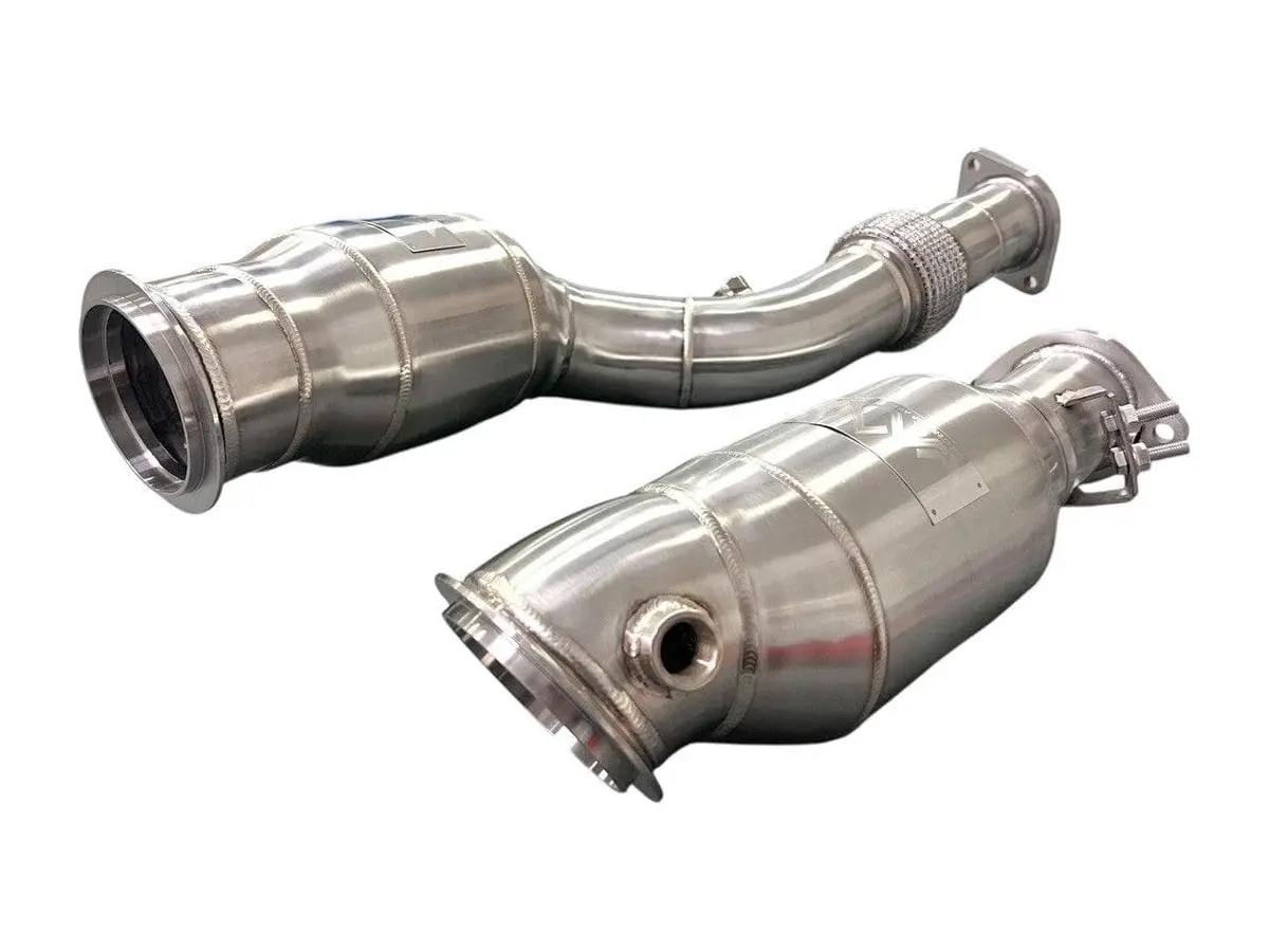 Mad Bmw S58 Catted Downpipes M3 M4 G80 G82 G83 W/ No Cel Guarantee & Flex Section 1