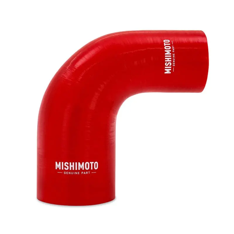 Mishimoto Silicone Reducer Coupler 90 Degree 2.5In To 3In - Red 1