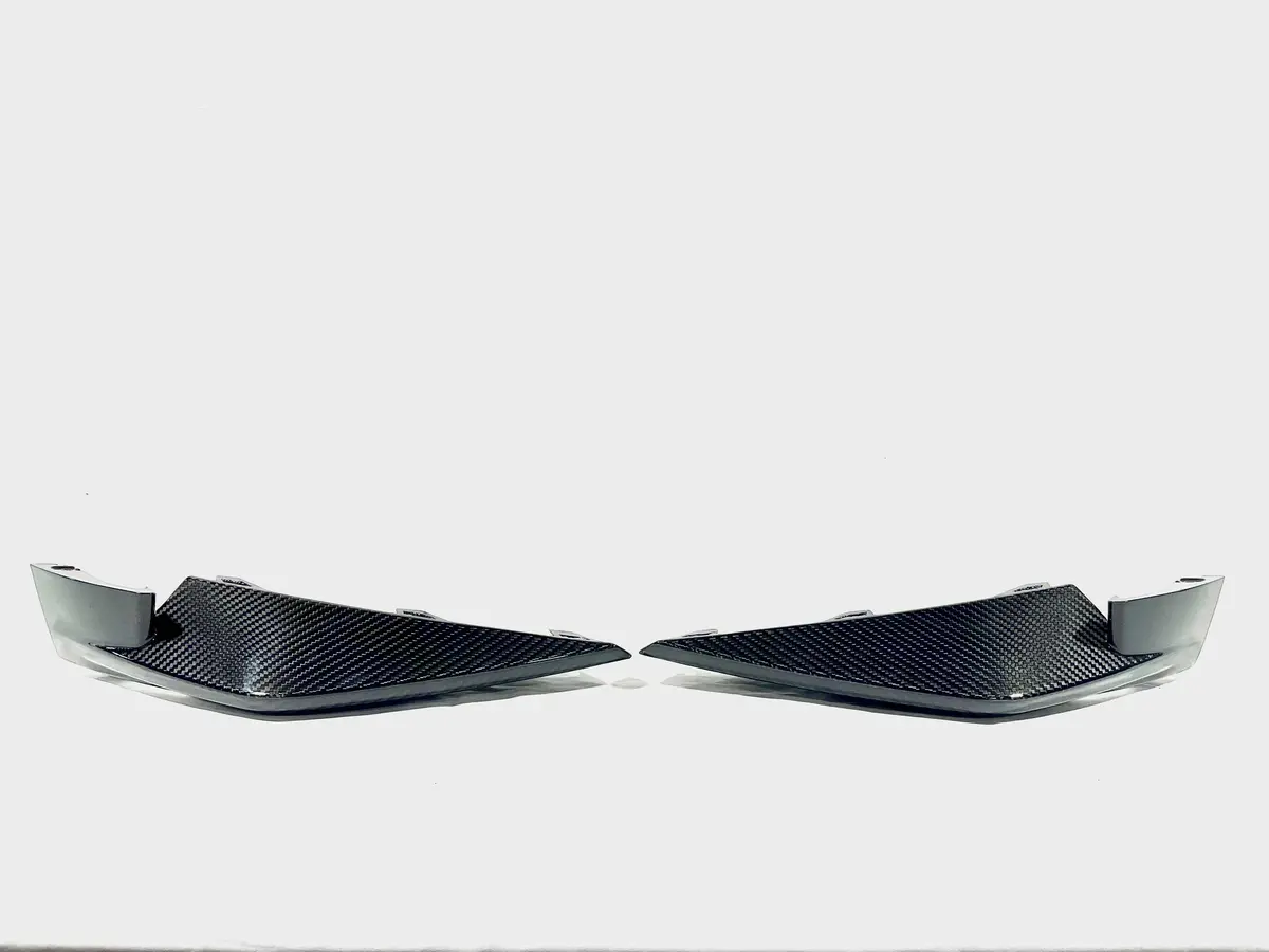 2020-2025 Bmw M3 (G80) Dry Carbon Fiber Front Bumper Replacement Splitters 1