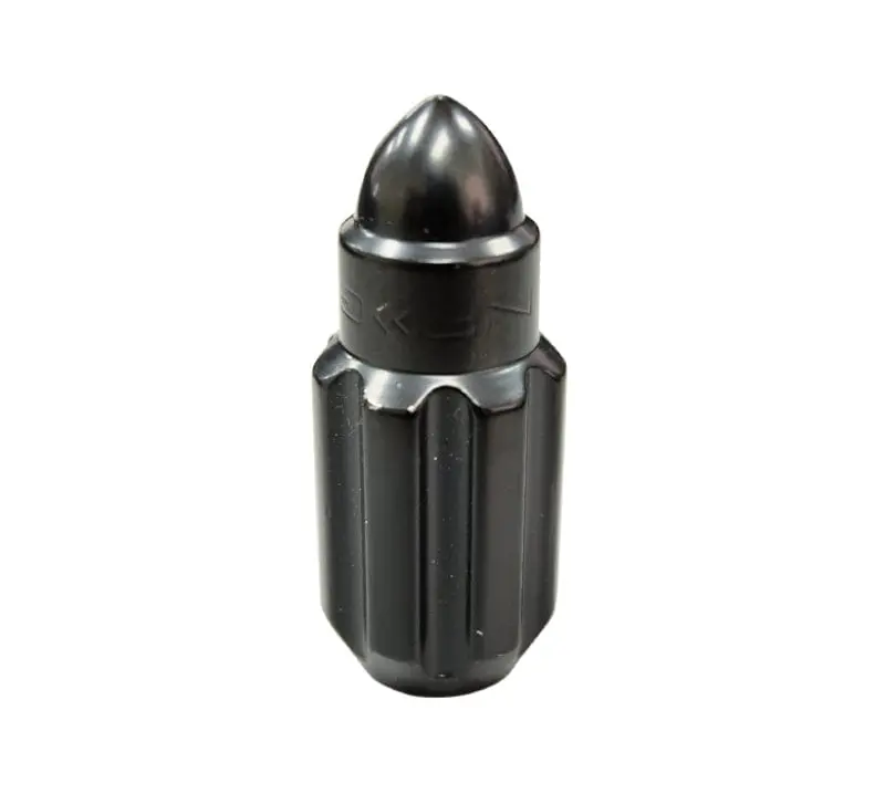 Nrg 500 Series M12 X 1.5 Bullet Shape Steel Lug Nut Set - 21 Pc W/Lock Key - Black 1