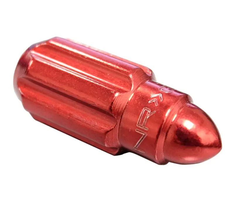 Nrg 500 Series M12 X 1.5 Bullet Shape Steel Lug Nut Set - 21 Pc W/Lock Key - Red 1