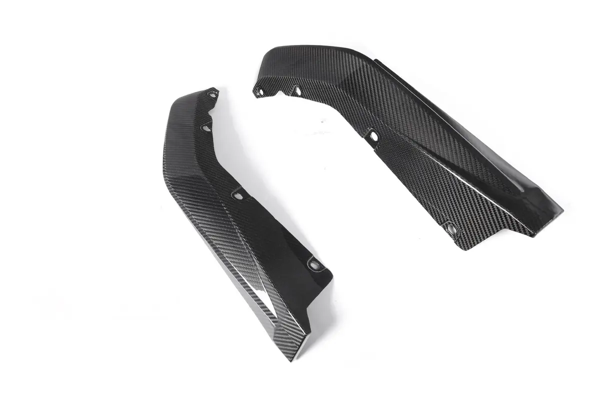 G8x Dry Carbon Fiber Rear Oem Style Replacement Bumper Splitters 2
