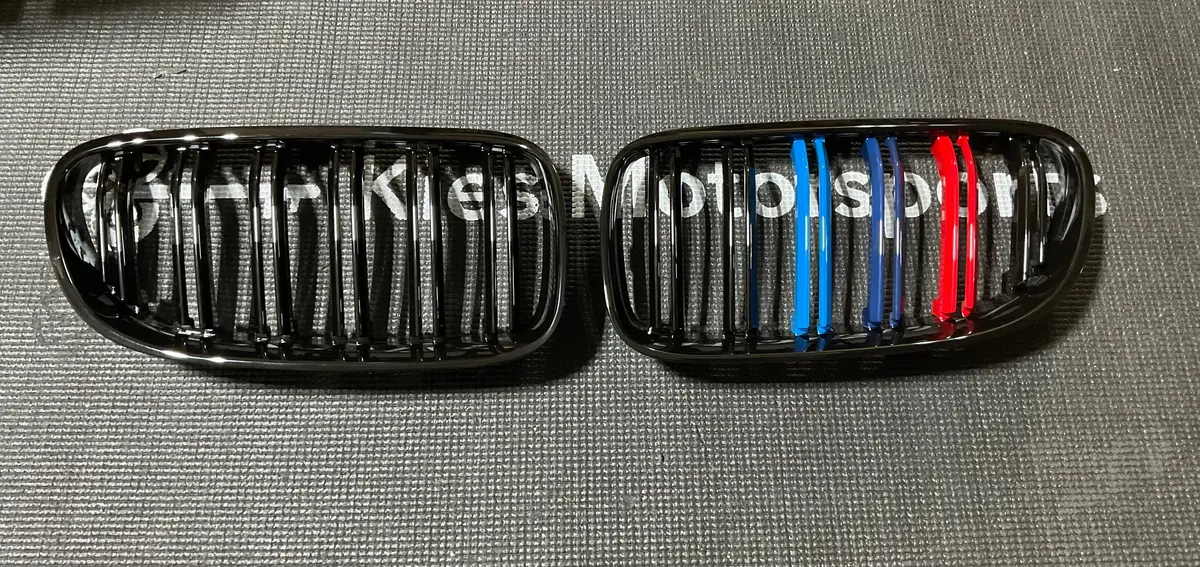 Open Box - 2010-2013 E92 Lci Dual Slat Kidney Grilles Tri Color (New) 1