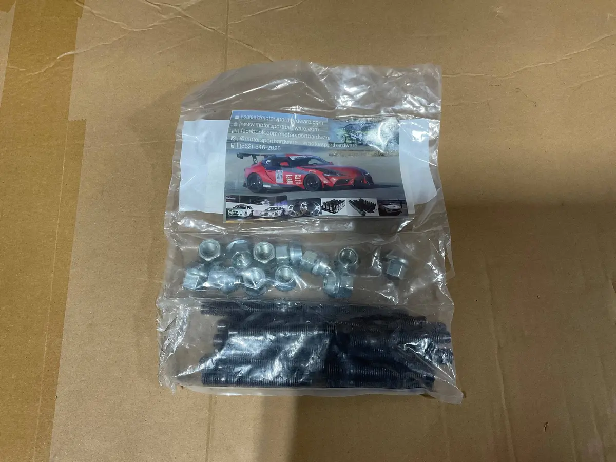 Open Box -  Motorsport Hardware 12×1.5 78Mm Black Bullet Nose Stud Kit 1