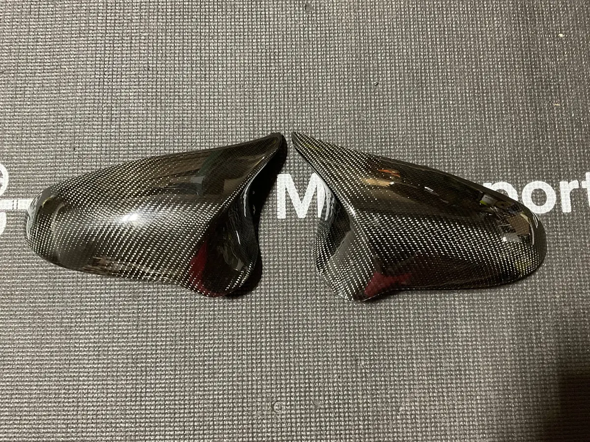 Open Box - Bmw F80 Wet Carbon Fiber Mirror Cap Replacements (Driver Side Scratched) 1