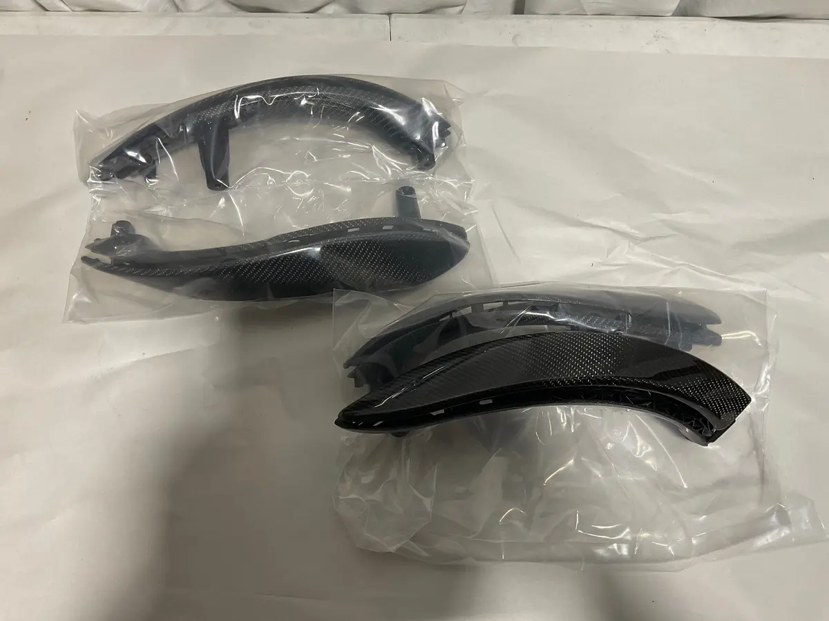 Open Box - Kies Carbon Fiber Door Handle Replacements 4-Piece Set (Like New) 1