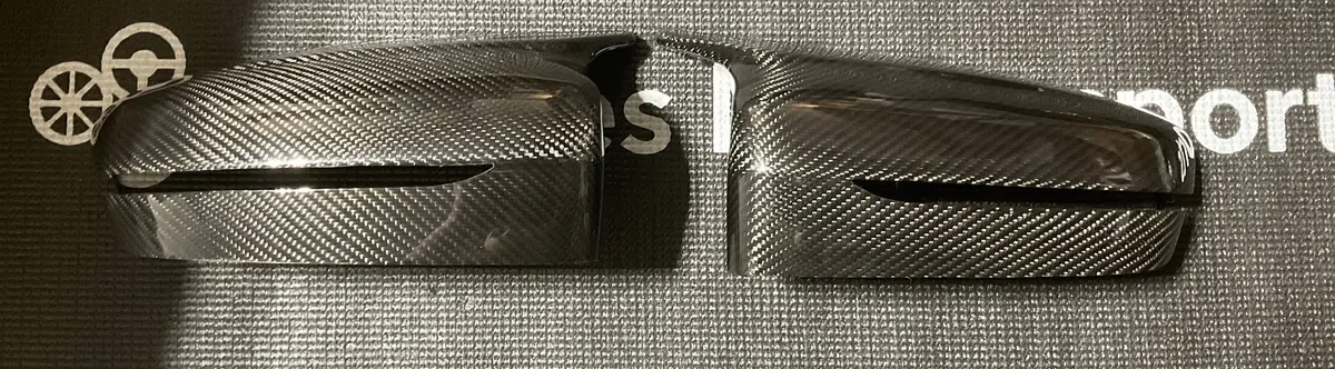 Open Box - Kies G2x Dry Carbon Fiber M Style Mirror Cap Replacements 1